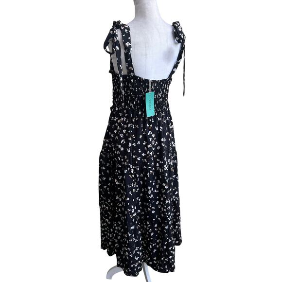 NWT Persea Crossover Front Midi Dress size 4 - Picture 3 of 7